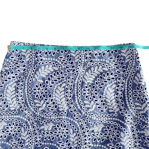 NWT (tag hanger still attached) Loft scalloped embroidered eyelet skirt Size:10P - Picture 6 of 8